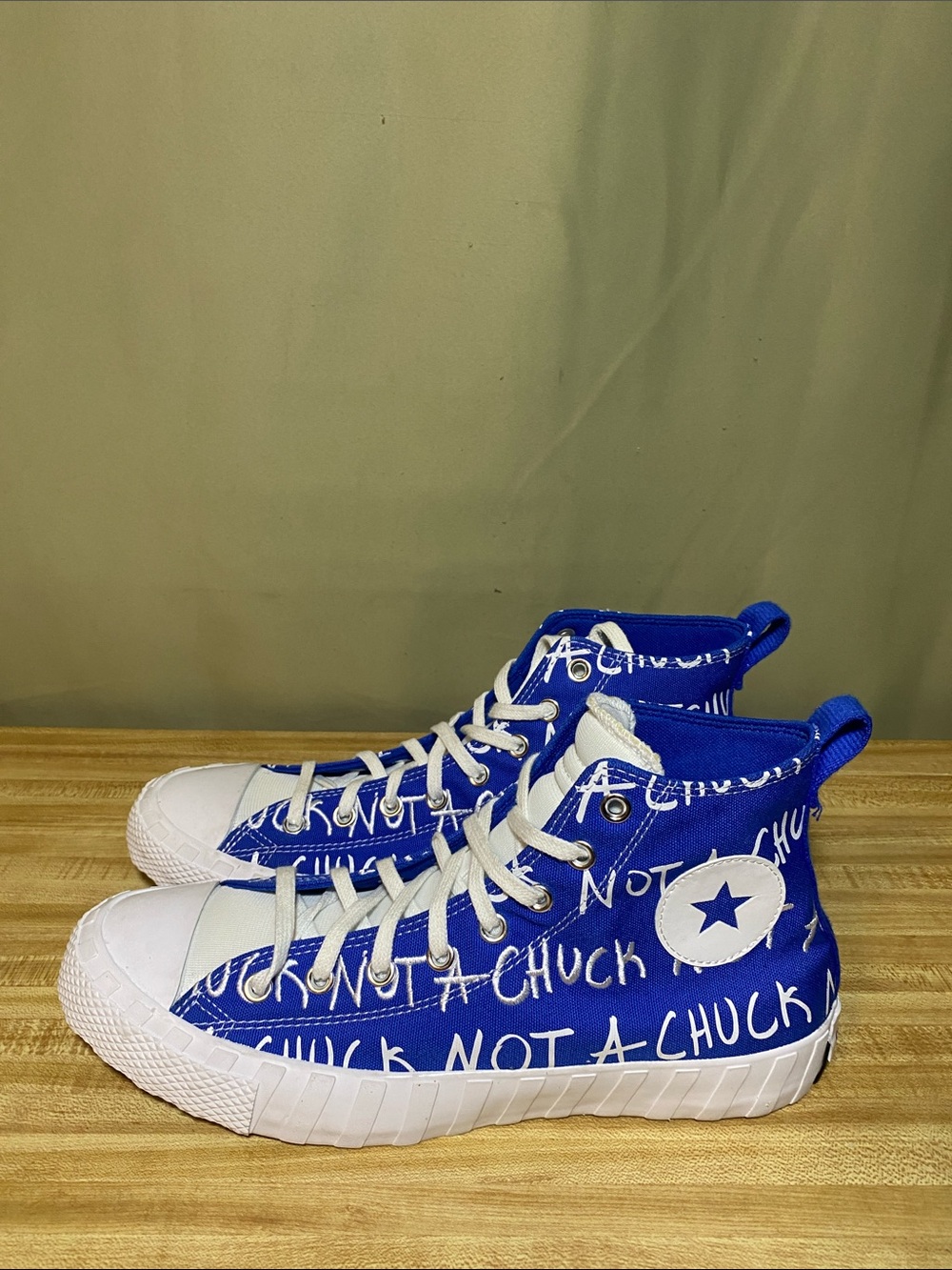 Converse Not a Chuck Printed Design Blue White Mens 11/WO’s 13